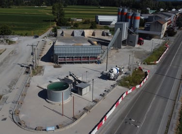 Planta de hormigón en Láncara