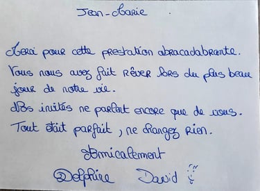 références mariage