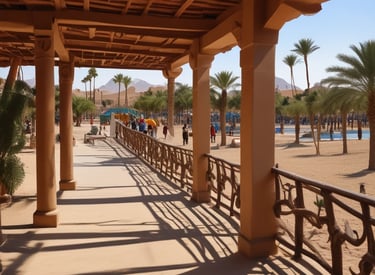 Night shot of a well-lit investment property bustling with tourists.