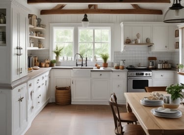 A cozy living room corner featuring a soft throw, vintage vase, and curated wall art.