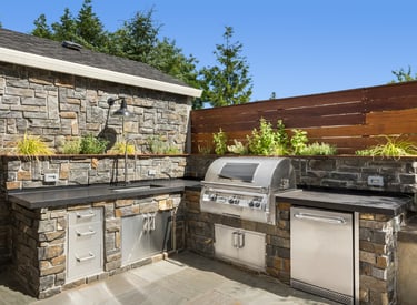 outdoor grilling station