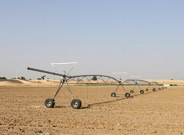 Greenhouses and horticulture areas in the Middle East being prepared using GPS levelling technology.
