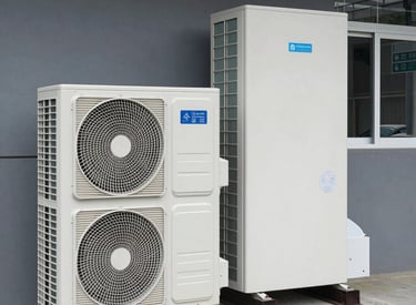 Retail store showcasing illuminated displays and network wiring.