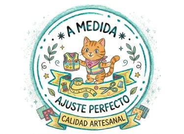 ilustracion de un gato que dice que hacen ajustes a la medida