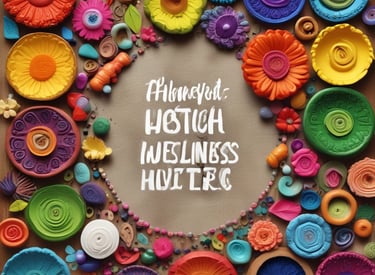 A vibrant workshop scene with children engaged in art activities.