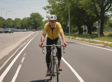 Cover of the 40’s and Fit e-book showing a vibrant, energetic person in their 40s mid-workout.