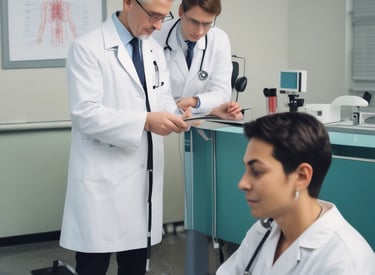 A patient performing guided leg exercises with a physiotherapist in a modern rehab center.