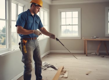 Office environment with professionals working on computers.