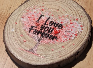 A custom printed, textured board.