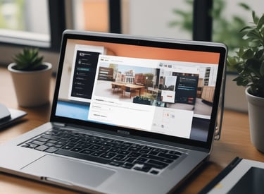 A clean workspace showing a desktop with digital download files open on the screen, no Apple devices visible.