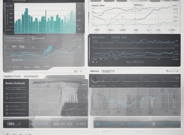 Team members reviewing campaign performance charts in a modern office.
