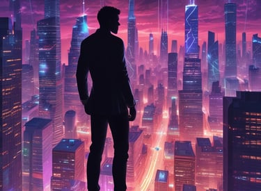 A sleek construction site at dawn with cranes silhouetted against the sky.