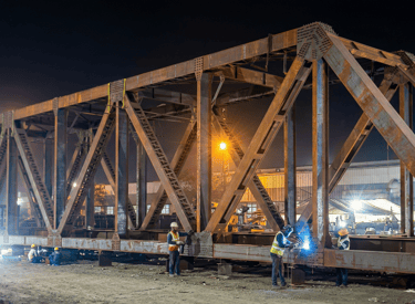 Steel Bridge Fabrication Work