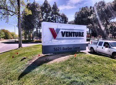 Monument sign installation in Milpitas, CA by GC Power Design