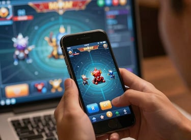 Visual of a gamified loyalty program interface with cashback and rewards.