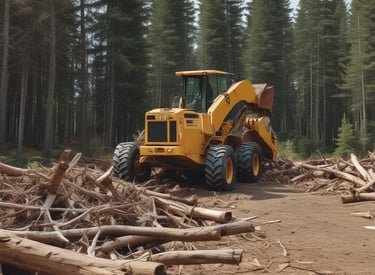 Photo of a Caterpillar Track Hoe digging out a lake.