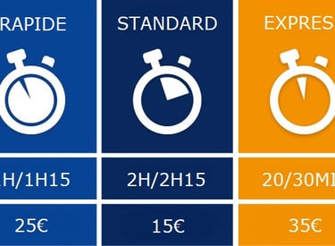 tarifs livraison.io tarif livraison standard, livraison rapide, livraison express