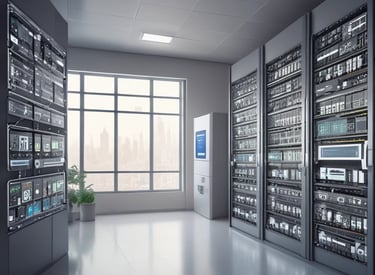 A sleek dashboard displaying AI-powered analytics and automation workflows.