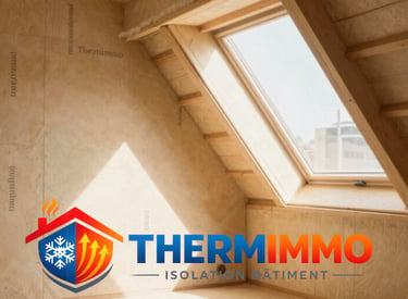 Un grenier (combles) confortable, isolé avec des panneaux Thermimmo