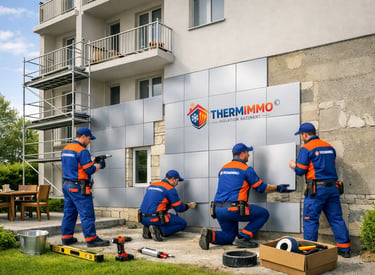 Rénovation et isolation performante d'une immeuble par système de super isolation Thermimmo