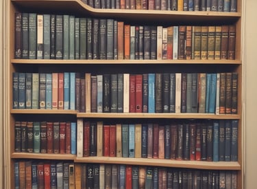 A colorful array of novels fanned out on a soft pink surface, inviting readers to dive into new stories.