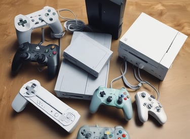 Gaming console opened up with tools and parts laid out neatly.