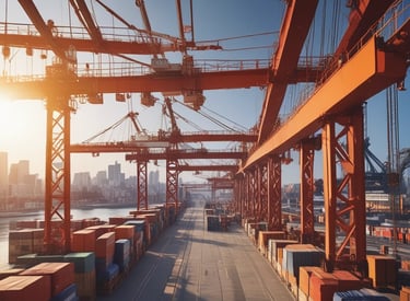 A marketer analyzing customer data on a laptop with colorful graphs and AI icons.