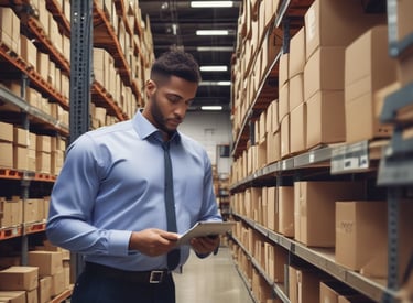 A marketer analyzing customer data on a laptop with colorful graphs and AI icons.