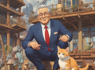 A retro-style office scene with workers using computers and paper documents, evoking a nostalgic Showa era atmosphere.