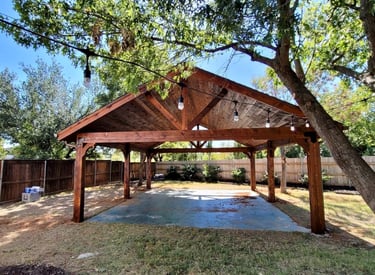Massive Brown Cedar Patio
