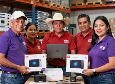 Warehouse shelves stocked with various machine parts and components ready for distribution.