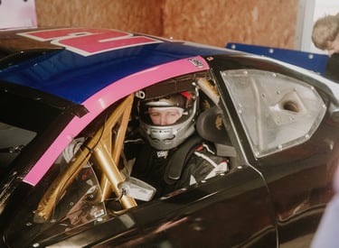 Jason friday sitting in a euro nascar