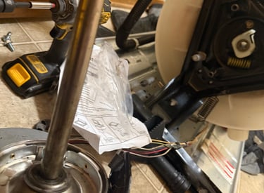 Washing machine repair in progress by Cherry Home Service – appliance motor and components exposed d