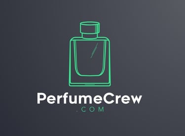 a perfume bottle with a perfume bottle in the middle of it