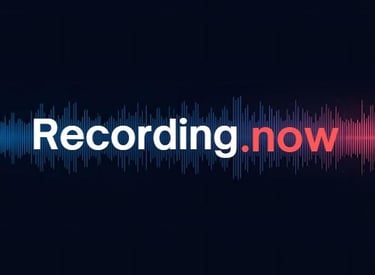 recording.now is a concept online platform for audio and video tools
