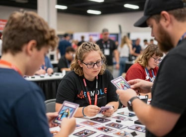 A lively gathering with smiling faces enjoying a festive event outdoors.