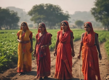 Farmers engaged in sustainable agriculture training
