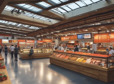 Aerial view of the vibrant lachit auto bahn site with highway frontage and ongoing construction.