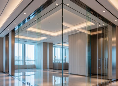 Pose de cloison coupe-feu technique pour bureau