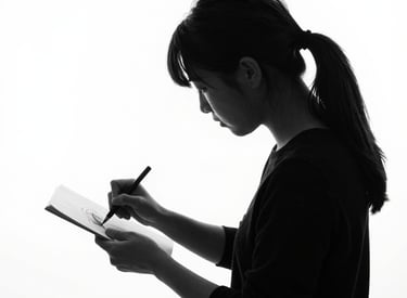 Close-up of a vintage typewriter with fantasy manuscript pages.