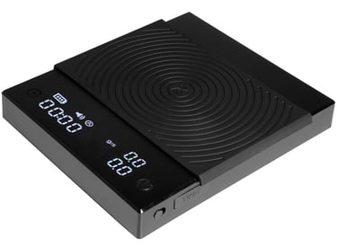 TIMEMORE coffee scale with timer and LED display for precise espresso and pour over brewing.