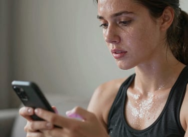 A friendly technician repairing an air conditioner late at night with a warm smile.