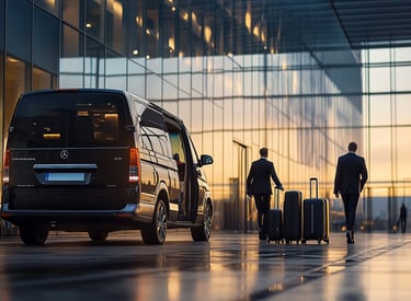 Faro airport transfer vehicle