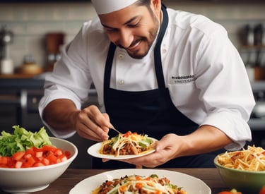 Image of a busy kitchen with staff efficiently preparing meals.