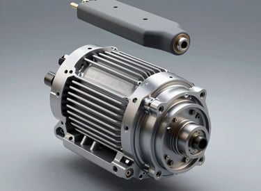 Close-up of a gate motor battery being replaced by a technician.