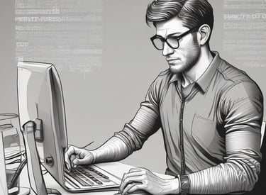 A sleek laptop displaying a modern business website design on screen.