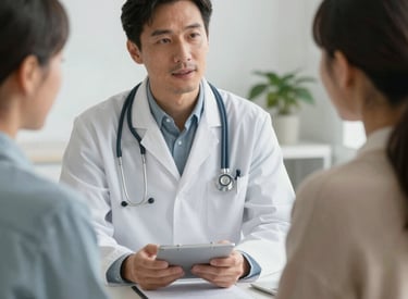 Caregiver learning wound care techniques from a nurse during a home visit
