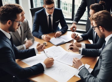 Pharmacy professional leading a cross-functional team session.