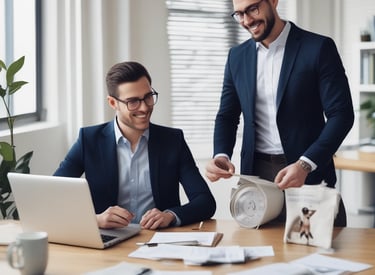 Close-up of hands calculating loan payments with a calculator and documents.