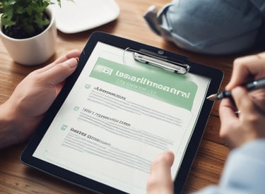 Close-up of hands calculating loan payments with a calculator and documents.